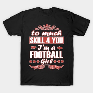 American Football Girls Touchdown Player T-Shirt